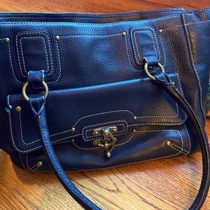 Black Nordstrom leather bag